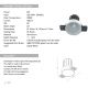 Spoturi tavan fals - Spot LED incastrabil Trimless alb 6W 3000K