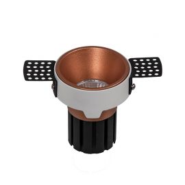 Spoturi tavan fals - Spot LED incastrabil Trimless cupru 6W 3000K