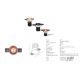 Spoturi tavan fals - Spot LED incastrabil Trimless cupru 6W 3000K