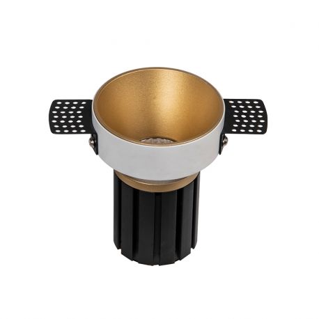 Spoturi tavan fals - Spot LED incastrabil Trimless auriu 6W 3000K