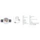 Spoturi tavan fals - Spot LED incastrabil Trimless alb 9W 3000K
