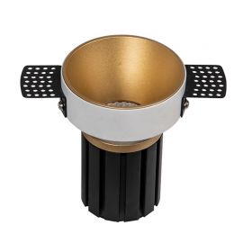 Spoturi tavan fals - Spot LED incastrabil Trimless auriu 9W 3000K