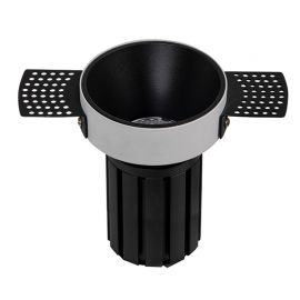 Spoturi tavan fals - Spot LED incastrabil Trimless negru 15W 3000K