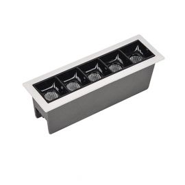 Spoturi tavan fals - Corp incastrabil cu 5 spoturi LED Sandy White