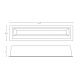 Spoturi tavan fals - Corp incastrabil LED cu protectie IP54 Sandy White
