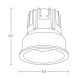 Spoturi tavan fals - Spot LED incastrabil Trimless negru 13W D-8,3cm