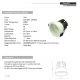 Spoturi tavan fals - Spot LED incastrabil Trimless alb 13W D-8,3cm