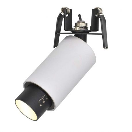 Spoturi tavan fals - Corp incastrabil LED Zoomable Spot alb/negru