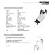 Spoturi tavan fals - Corp incastrabil LED Zoomable Spot alb/negru