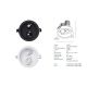 Spoturi tavan fals - Corp incastrabil cu 2 mini spoturi LED mobile Trimless alb