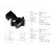 Spoturi tavan fals - Spot LED reglabil Trimless 9W 3000K negru