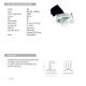 Spoturi tavan fals - Spot LED reglabil Trimless 9W 3000K alb