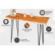 Mese Bar - Masa de bar design industrial vintage Mammut 140cm, salcam