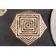 Masute Living - Masuta auxiliara design unicat Bone Inlay 60cm
