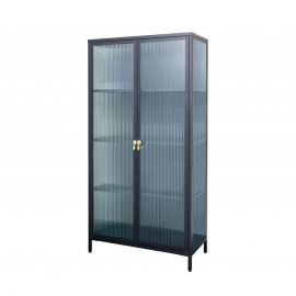 Vitrine - Vitrina moderna din metal si sticla Amsterdam 160cm