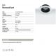 Spoturi tavan fals - Spot incastrabil GU10 ZINC CASTING alb/negru