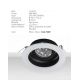 Spoturi tavan fals - Spot incastrabil GU10 ZINC CASTING alb/negru