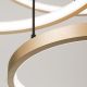 Pendule, Lustre suspendate - Lustra LED suspendata cu 3 inele SPHERE aurie