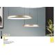 Pendule, Lustre suspendate - Lustra LED suspendata cu 3 inele SPHERE aurie