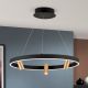 Pendule, Lustre suspendate - Lustra LED suspendata cu 3 spoturi BERLIN negru/auriu