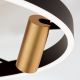 Lustre aplicate - Lustra LED aplicata cu 3 spoturi BERLIN negru/auriu