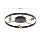 Lustre aplicate - Lustra LED aplicata cu 3 spoturi BERLIN negru/auriu