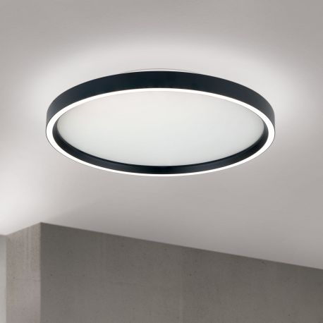 Plafoniere - Plafoniera LED design circular MASCA D-40cm negru