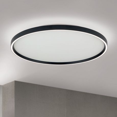 Plafoniere - Plafoniera LED design circular MASCA D-60cm negru