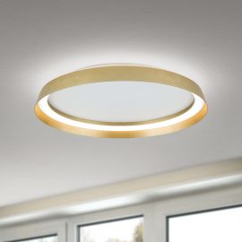 Plafoniere - Plafoniera LED design circular MANTA D-45cm auriu mat