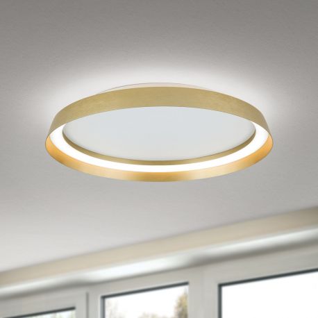 Plafoniere - Plafoniera LED design circular MANTA D-45cm auriu mat