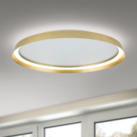 Plafoniere - Plafoniera LED design circular MASCA D-60cm auriu mat