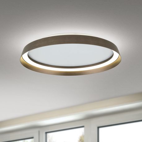 Plafoniere - Plafoniera LED design circular MANTA D-45cm bronz