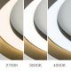 Plafoniere - Plafoniera LED design circular MANTA D-45cm bronz
