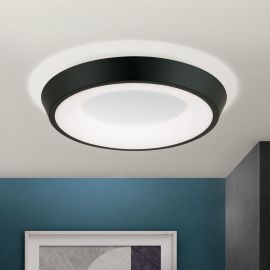 Plafoniere - Plafoniera LED design circular LOOK negru