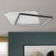 Plafoniere - Plafoniera LED design slim EMANUEL negru/alb