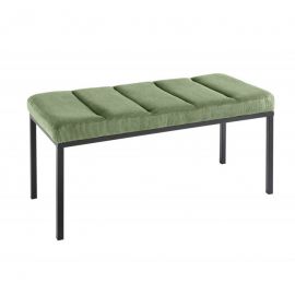 Bancheta tapitata design modern Boutique 80cm, verde