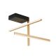 Plafoniere - Plafoniera LED moderna stil minimalist STARGATE 27W negru/auriu