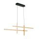 Plafoniere - Lustra LED suspendata moderna stil minimalist STARGATE 38W negru/auriu