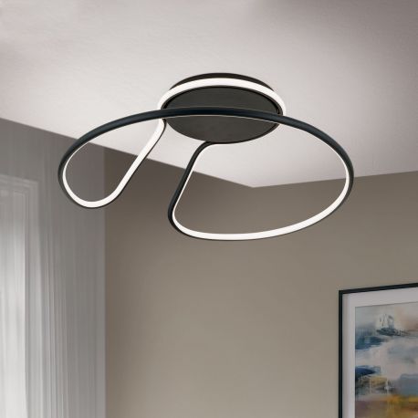 Lustre aplicate - Lustra LED aplicata stil minimalist CLAIRE neagra