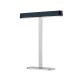 Lampi birou - Veioza/Lampa de masa LED moderna AUFTAKT crom satin/negru