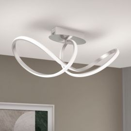 Lustre aplicate - Lustra LED aplicata stil minimalist CIRCUS crom satin