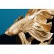 Statuete - Statueta decorativa extravaganta Fisch Crowntail 35cm, auriu