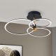 Lustre aplicate - Lustra LED aplicata stil minimalist CHARLOTTE negru/auriu
