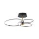 Lustre aplicate - Lustra LED aplicata stil minimalist CHARLOTTE negru/auriu