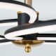 Lustre aplicate - Lustra LED aplicata stil minimalist CHARLOTTE negru/auriu