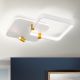 Plafoniere - Plafoniera LED moderna GRACE alb/auriu