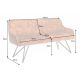Banchete-Tabureti - Bancheta cu aspect retro Euphoria 160cm, galben mustar
