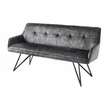 Banchete-Tabureti - Bancheta cu aspect retro Euphoria 160cm, gri inchis
