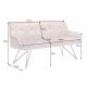 Banchete-Tabureti - Bancheta cu aspect retro Euphoria 160cm, greige