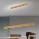Pendule, Lustre suspendate - Lustra LED suspendata iluminat ambiental up/down GIDEON lemn